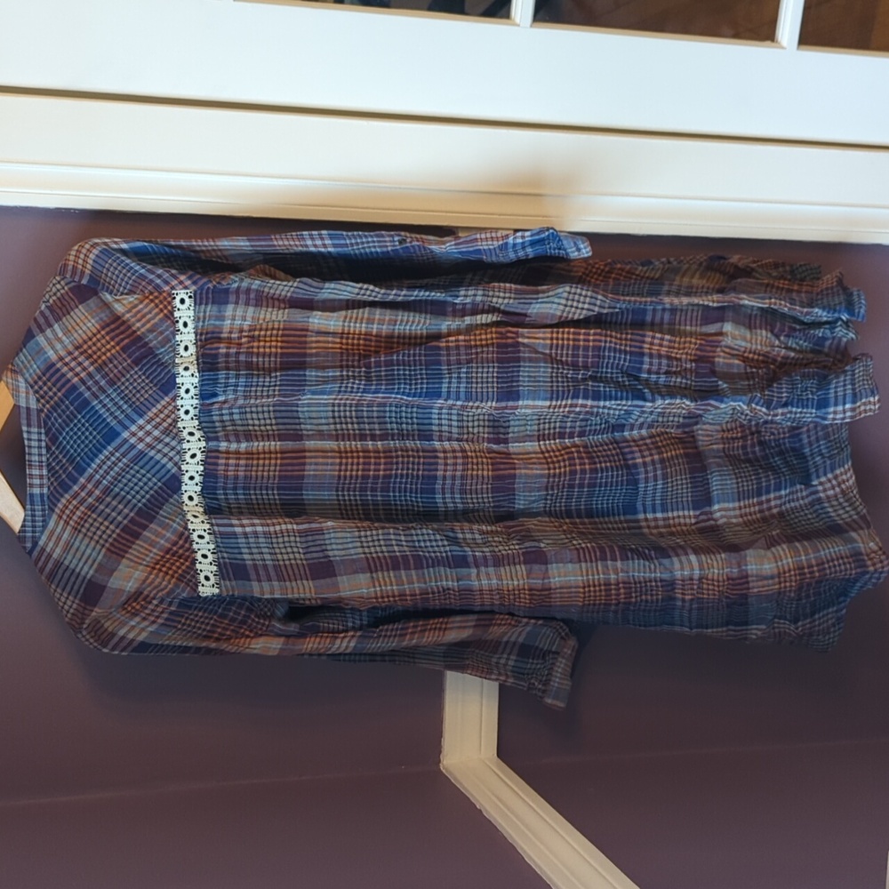 Anthropologie Holding Horses plaid shirt dress size XS - Picture 6 of 12